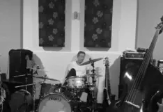Paul Cook at The Orb anniversary rehearsal